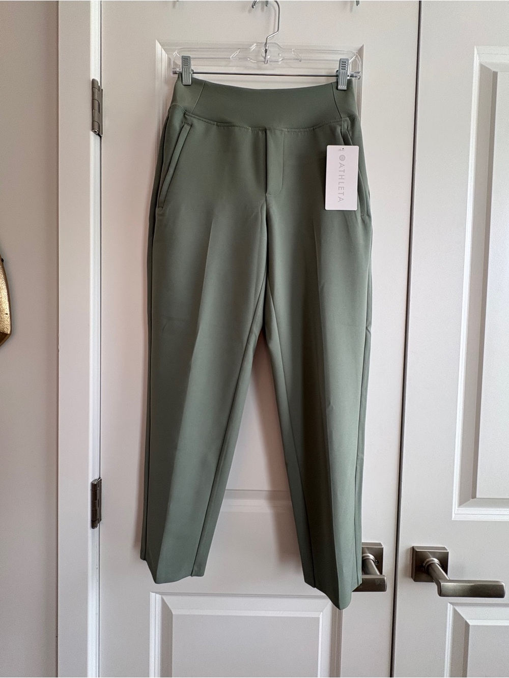 NWT Athleta Endless Straight-Leg High-Rise Pant in Cacti | Size 0P